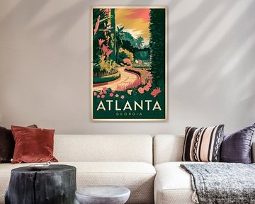 Atlanta, Georgia Vintage Travel Poster by Poster Art Shop
