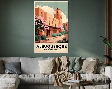 Albuquerque, New Mexico Vintage Travel Poster by Poster Art Shop