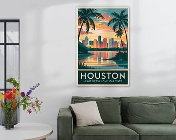 Houston, Texas van Poster Art Shop