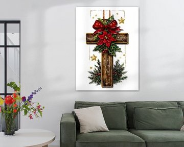 Christmas cross by haroulita