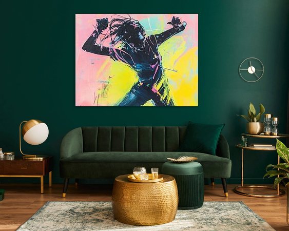 Example of the artwork in a room