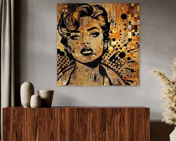 Pop Art Portret van Hans Meertens