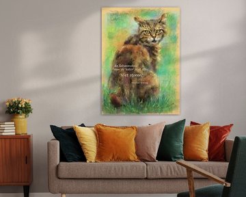 Bitte nicht stören Katzen Haiku Holländisch