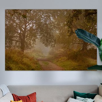 Herbstlandschaft in Brauntönen