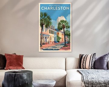 Charleston, South Carolina Vintage Travel Poster von Poster Art Shop