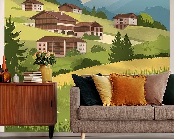 Example of the artwork in a room