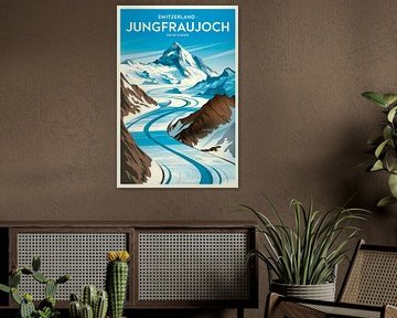 Jungfraujoch, Zwitserland van Poster Art Shop