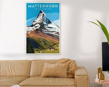 Matterhorn, Zwitserland van Poster Art Shop