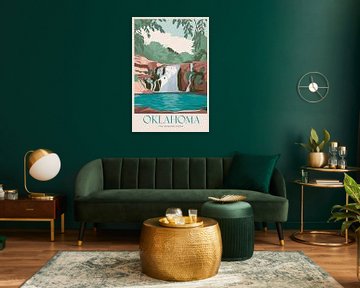 Oklahoma Vintage Reisposter van Poster Art Shop