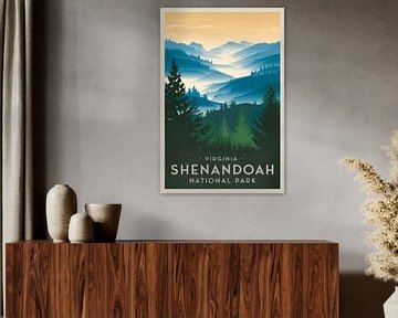 Shenandoah, Virginia by Poster Art Shop