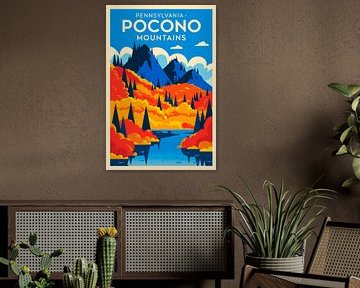 Pocono Mountains, Pennsylvania by Poster Art Shop