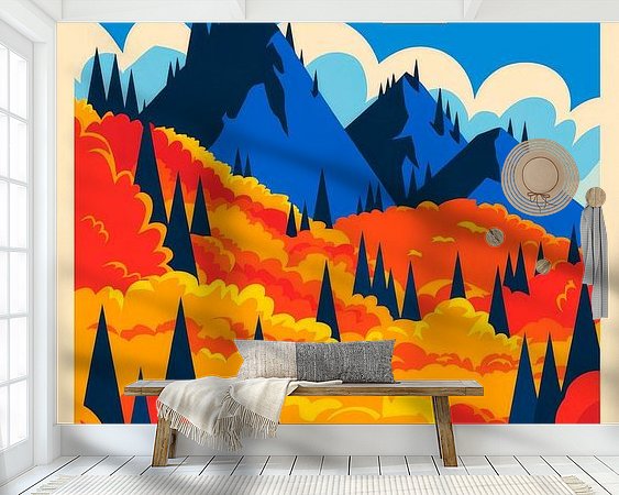 Example of the artwork in a room