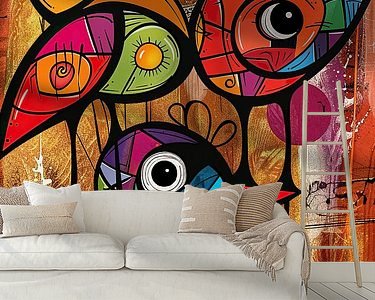 Example of the artwork in a room