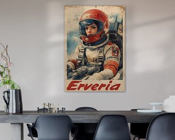 Ruimteman in Retrostijl