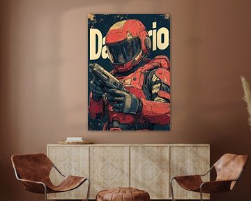 Ruimteman in Retrostijl