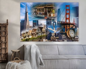 Collage San Francisco van Dieter Walther