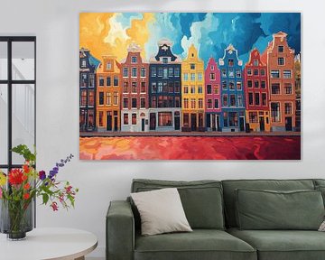 Nighttime Canal Cityscape
