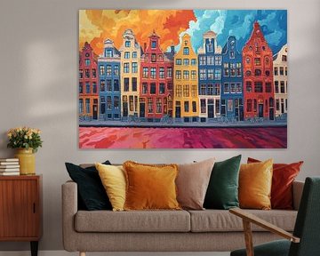 Nighttime Canal Cityscape