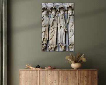 Groupe de sculptures de la cathédrale de Chartres