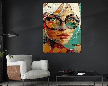 Visionary Gaze van Blikvanger Schilderijen