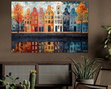 Nighttime Canal Cityscape