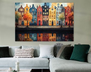 Nighttime Canal Cityscape