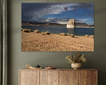 Lone Rock in Lake Powell, Utah  van Henk Alblas