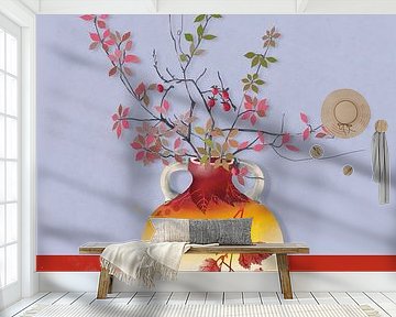 Branches on vase art print