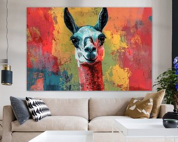 Kleurrijk abstract lama portret van Imperial Art House