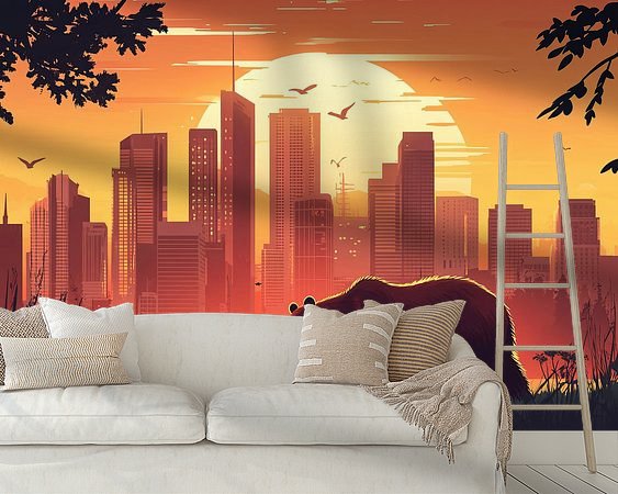 Example of the artwork in a room