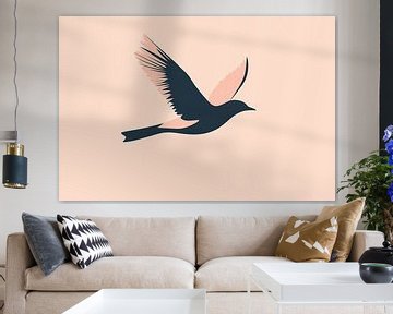 Vliegende vogel silhouet kunst van Imperial Art House