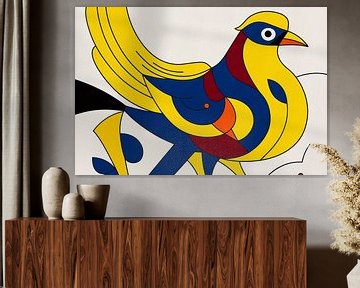 Kleurrijke abstracte vogel illustratie van Imperial Art House