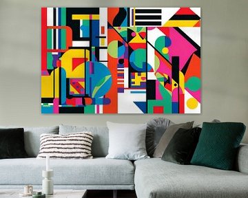 Kleurrijk geometrisch abstract ontwerp van Imperial Art House