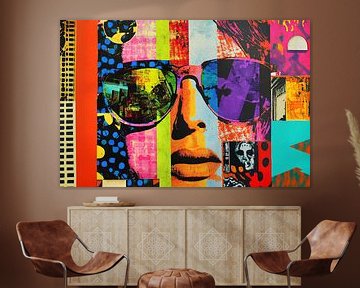 Pop Art portret met kleuren van Imperial Art House