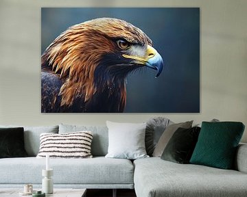 Majestic portrait of an eagle