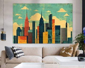 Ikonische Skyline im Art déco-Stil von Imperial Art House