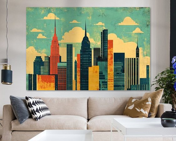 Example of the artwork in a room