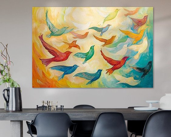 Example of the artwork in a room