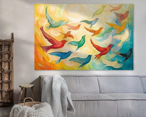 Example of the artwork in a room