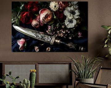 Mes en bloemen stilleven van Imperial Art House