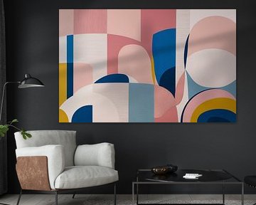 Art abstrait géométrique sur toile sur Imperial Art House