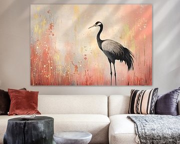 Ornate crane with gold accents by Imperial Art House