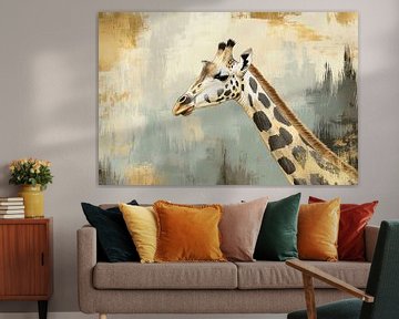 Abstracte giraffe met elegante uitstraling van Imperial Art House
