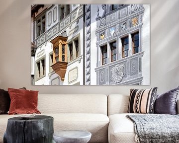 Engen, oude binnenstad, gevel van historisch huis van Nick Wendt