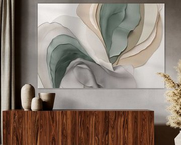 Abstracte organische lagen kunstwerk van Imperial Art House