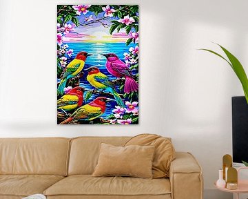 Les oiseaux de paradis de l'île magique