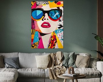 Kleurrijk Pop Art gezicht van Imperial Art House