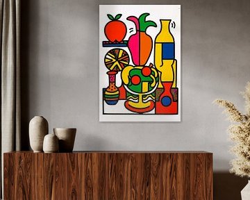 Kleurrijk pop-art stilleven van Imperial Art House