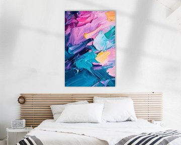 Kleurrijke abstracte penseelstreken van Imperial Art House