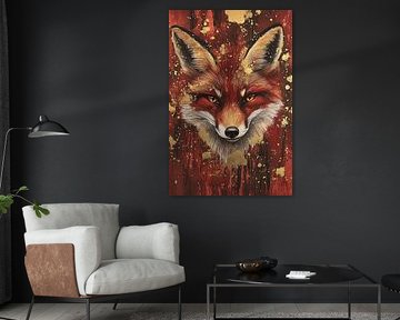 Fuchs mit goldenen Akzenten von Imperial Art House